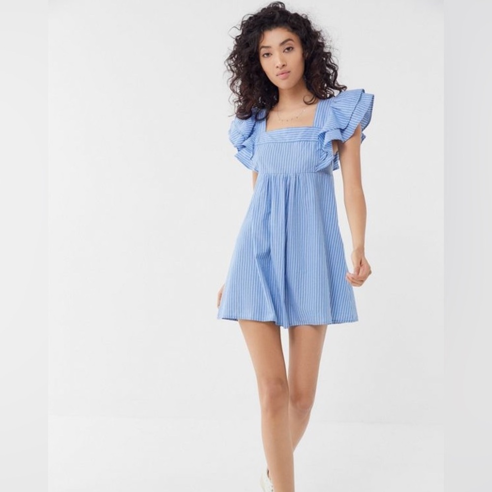 UO La Petite Tie-Back Babydoll Dress